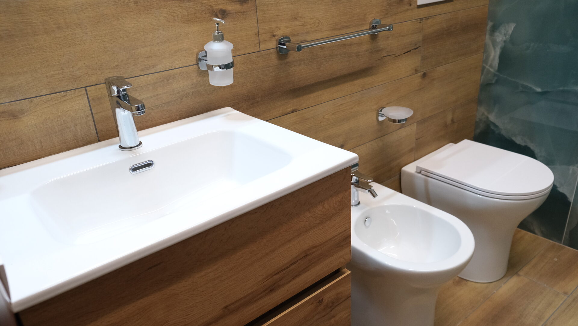 Dettaglio rubinetteria bagno